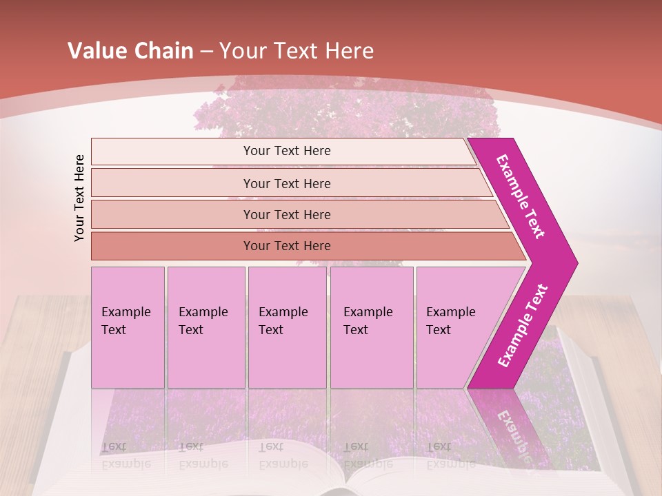 A Book With A Heart Shaped Tree On Top Of It PowerPoint Template