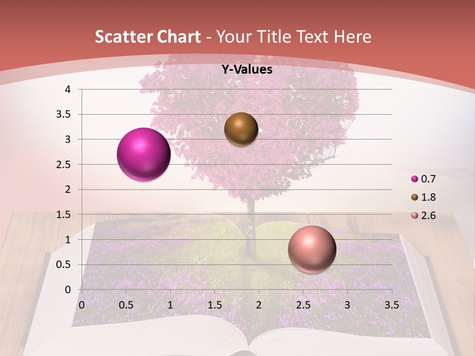 A Book With A Heart Shaped Tree On Top Of It PowerPoint Template