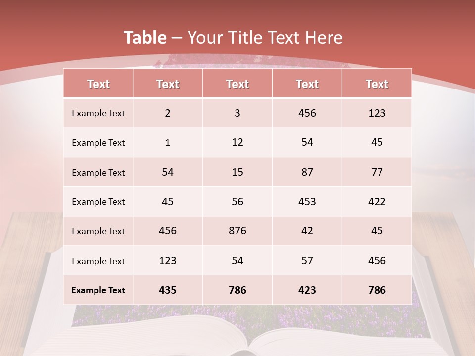 A Book With A Heart Shaped Tree On Top Of It PowerPoint Template