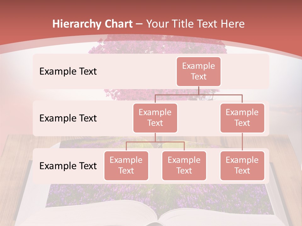 A Book With A Heart Shaped Tree On Top Of It PowerPoint Template
