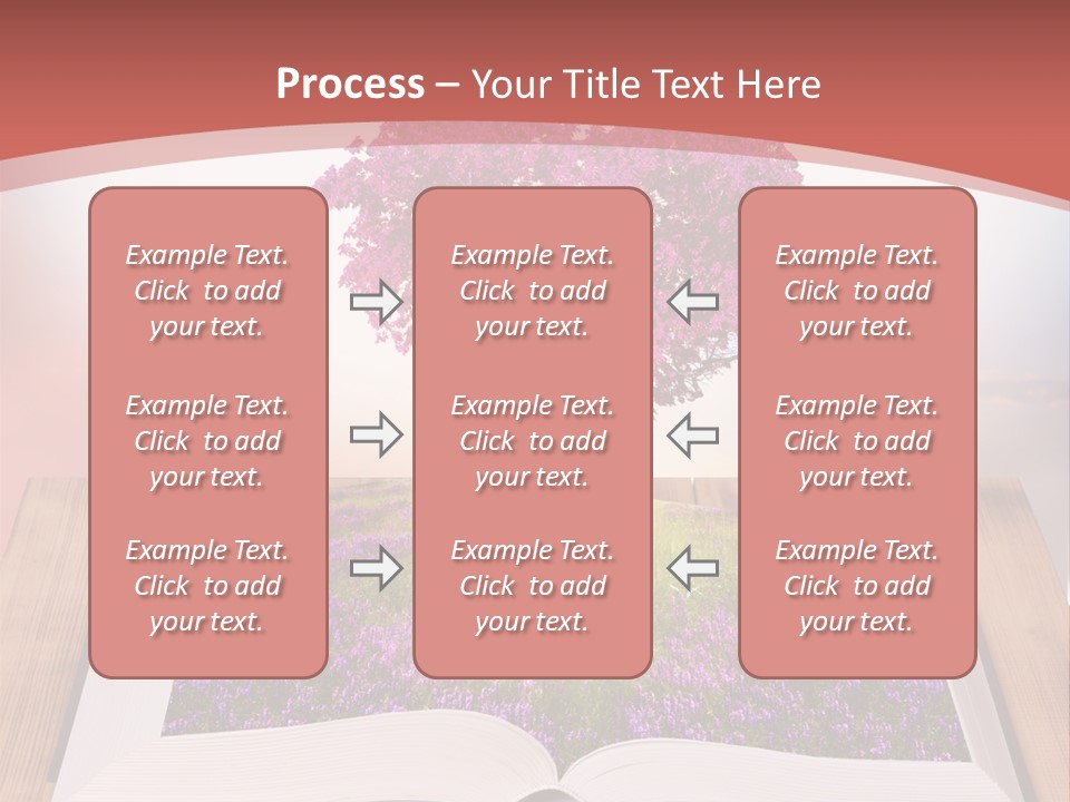 A Book With A Heart Shaped Tree On Top Of It PowerPoint Template