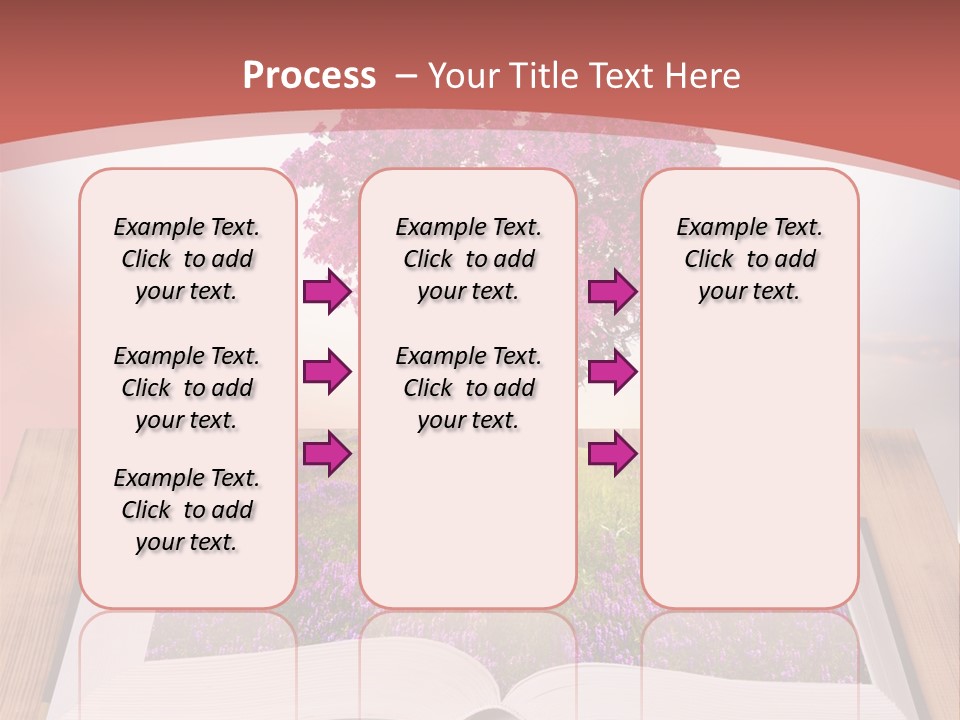A Book With A Heart Shaped Tree On Top Of It PowerPoint Template