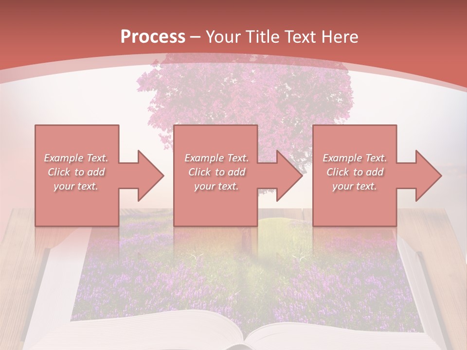 A Book With A Heart Shaped Tree On Top Of It PowerPoint Template