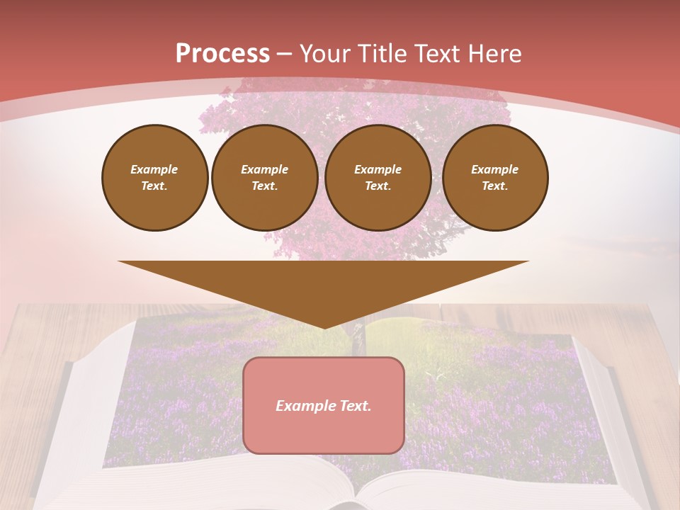 A Book With A Heart Shaped Tree On Top Of It PowerPoint Template