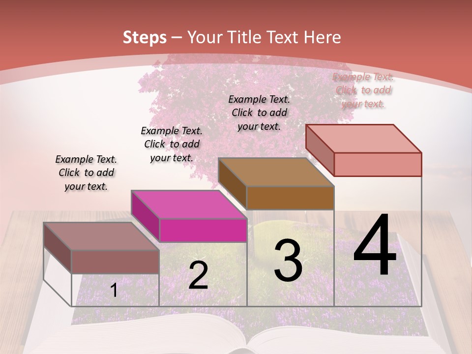A Book With A Heart Shaped Tree On Top Of It PowerPoint Template