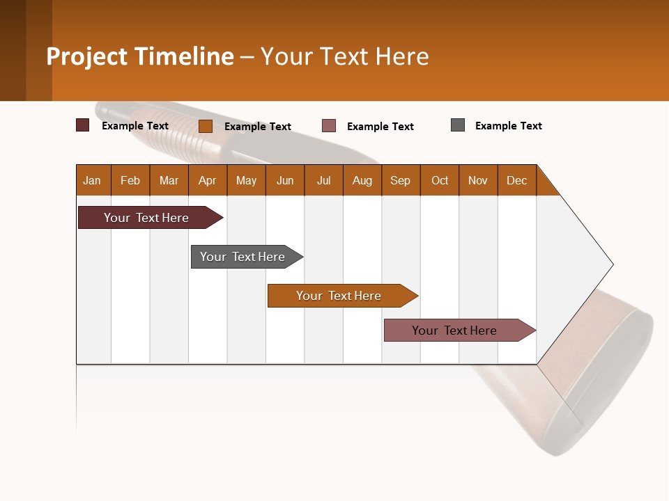 A Rifle On A White Background With A Brown Border PowerPoint Template