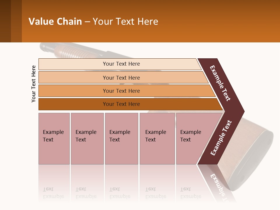 A Rifle On A White Background With A Brown Border PowerPoint Template