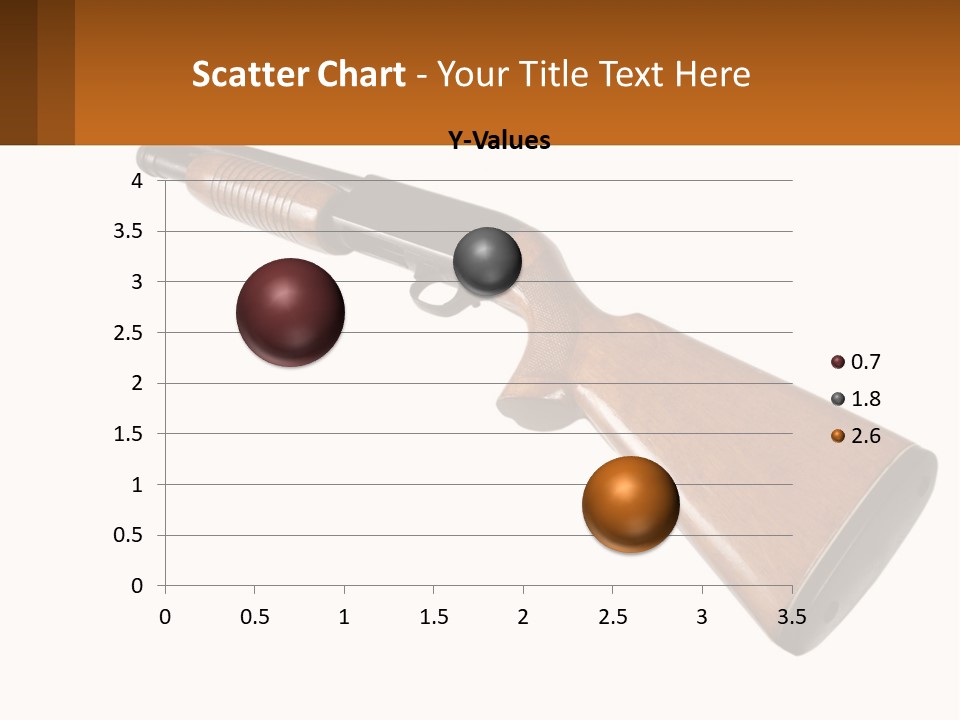 A Rifle On A White Background With A Brown Border PowerPoint Template