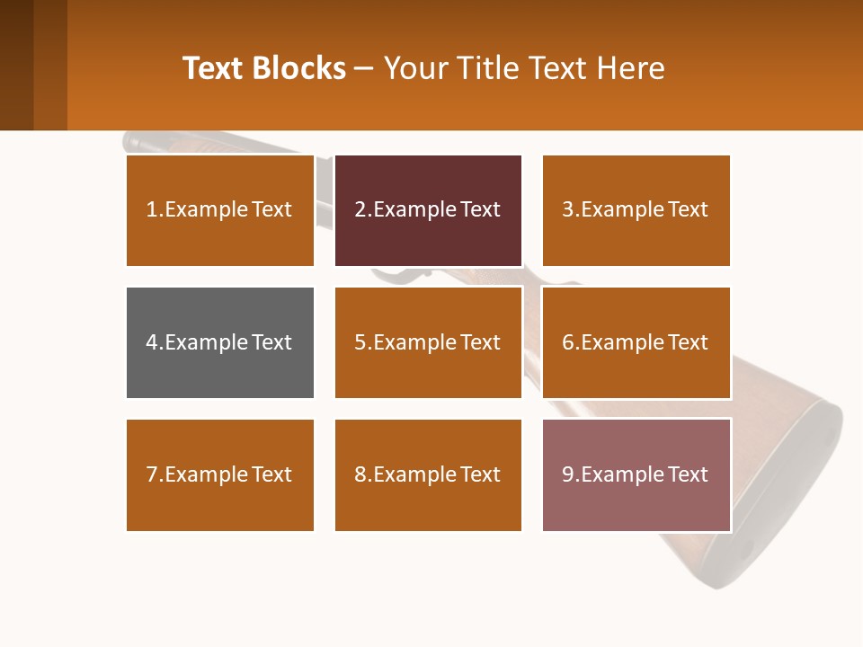 A Rifle On A White Background With A Brown Border PowerPoint Template