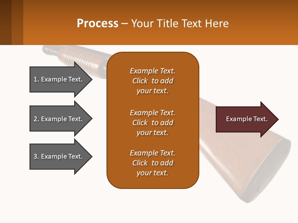 A Rifle On A White Background With A Brown Border PowerPoint Template