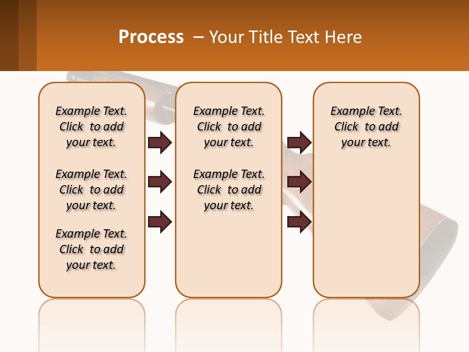 A Rifle On A White Background With A Brown Border PowerPoint Template