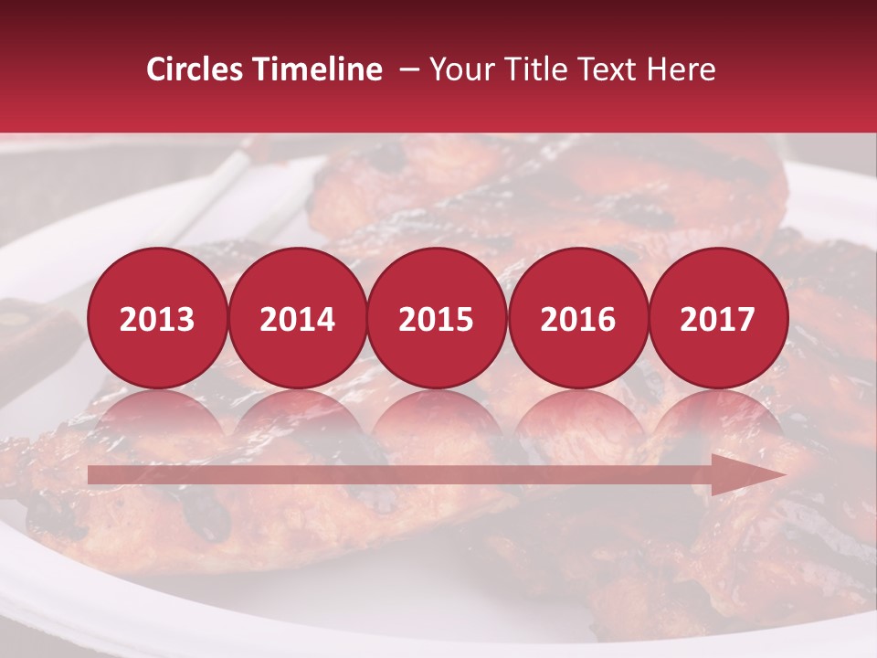 A White Plate Topped With Chicken Wings Covered In Bbq Sauce PowerPoint Template
