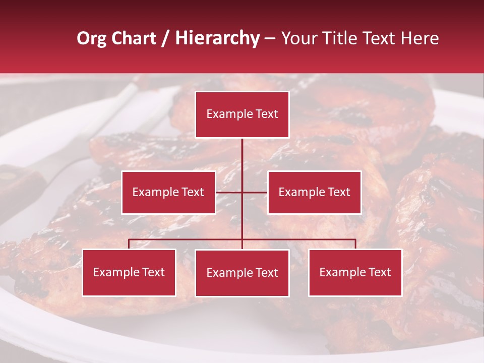 A White Plate Topped With Chicken Wings Covered In Bbq Sauce PowerPoint Template