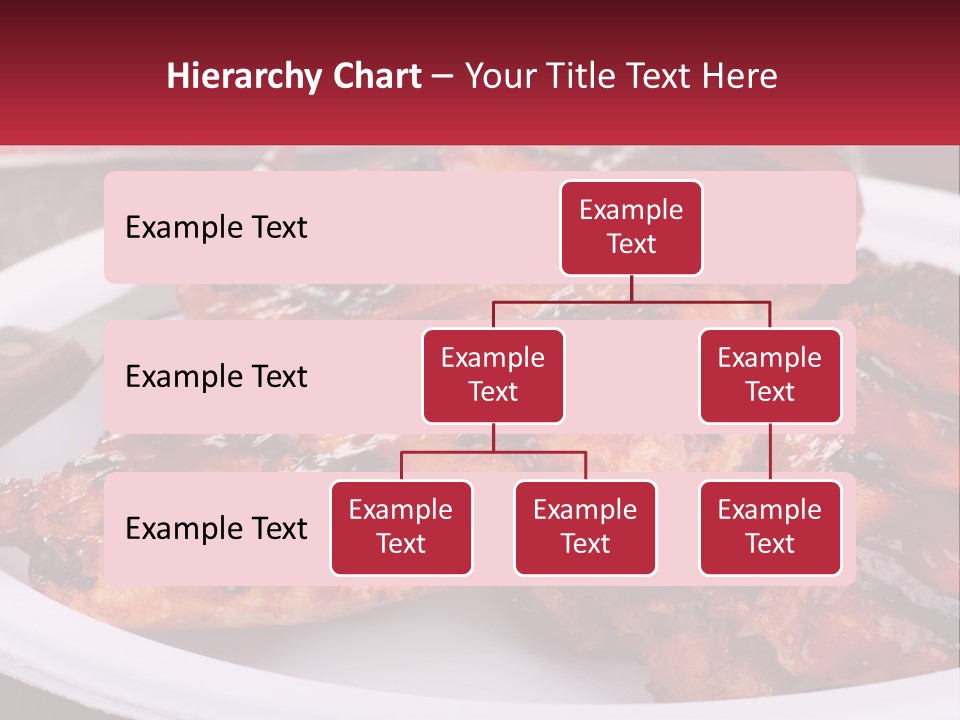 A White Plate Topped With Chicken Wings Covered In Bbq Sauce PowerPoint Template