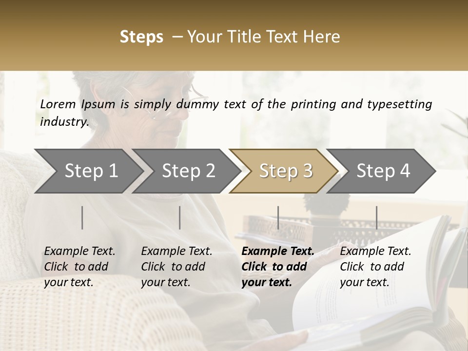 A Woman Sitting On A Couch Reading A Book PowerPoint Template
