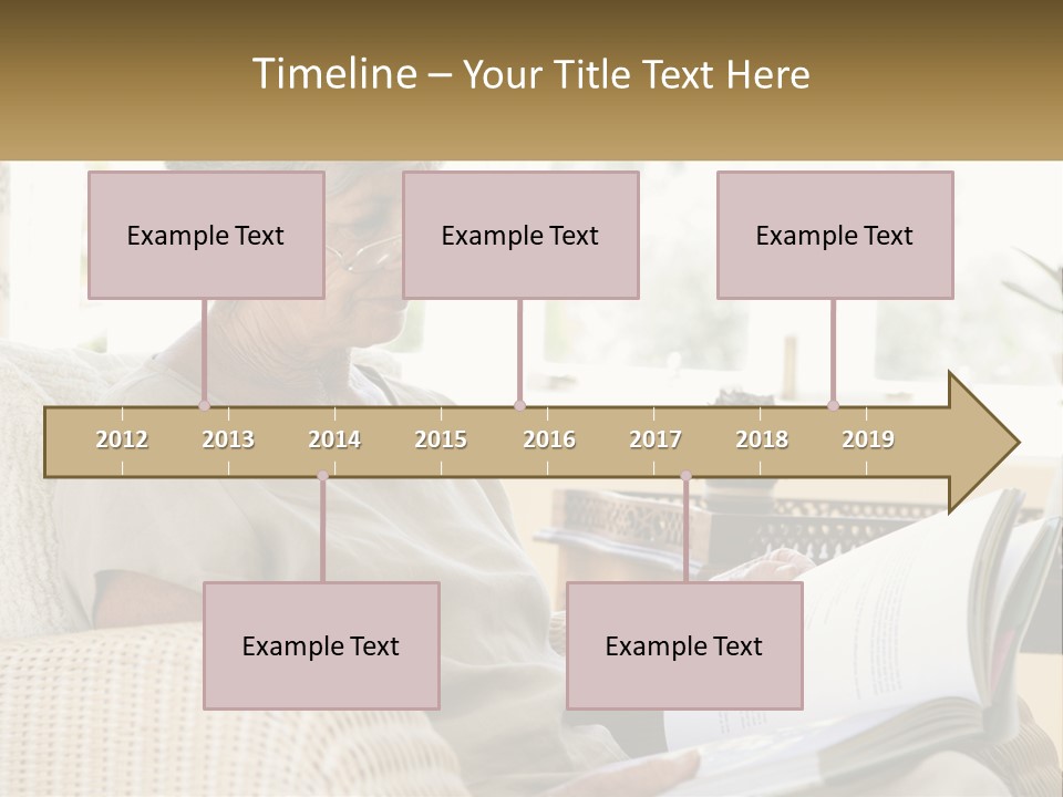 A Woman Sitting On A Couch Reading A Book PowerPoint Template
