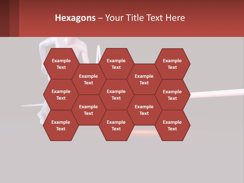 A Man Running In Front Of A Heartbeat PowerPoint Template