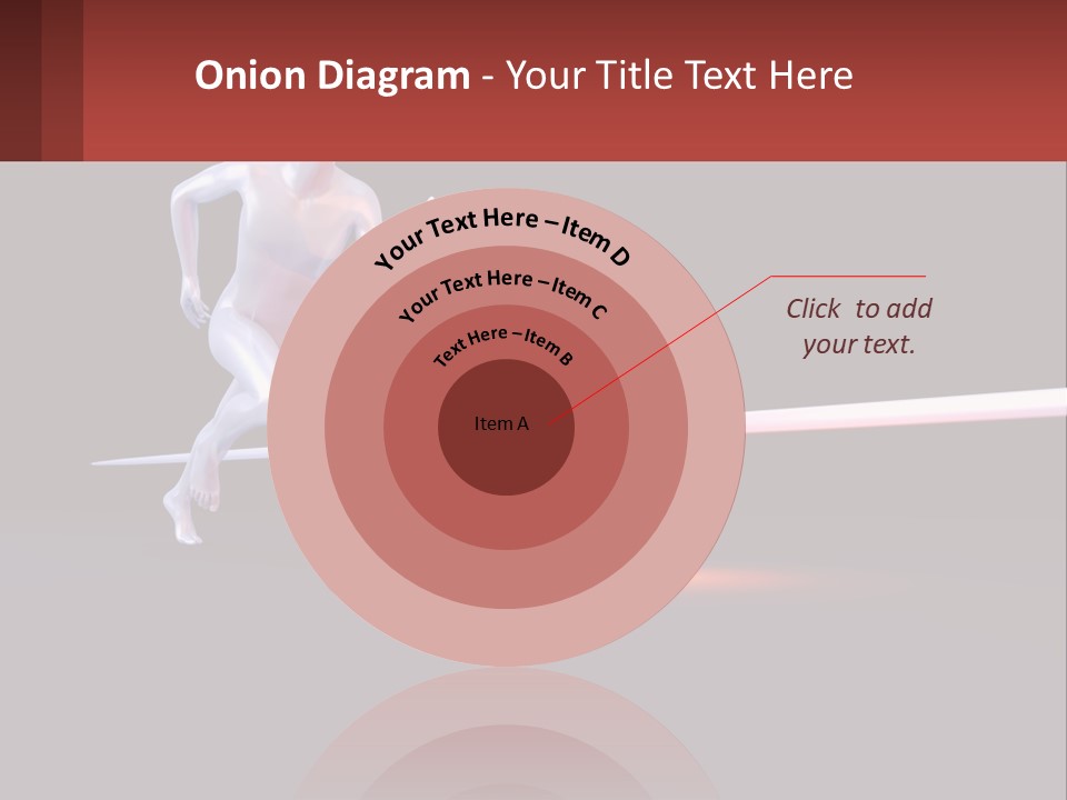 A Man Running In Front Of A Heartbeat PowerPoint Template