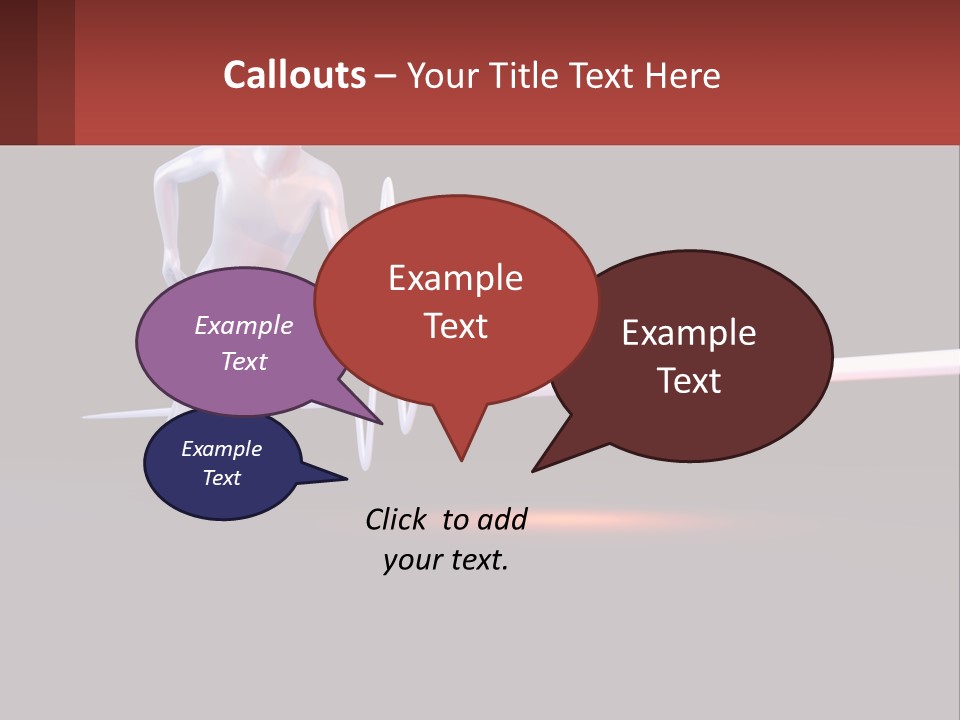 A Man Running In Front Of A Heartbeat PowerPoint Template