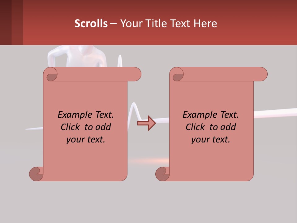 A Man Running In Front Of A Heartbeat PowerPoint Template