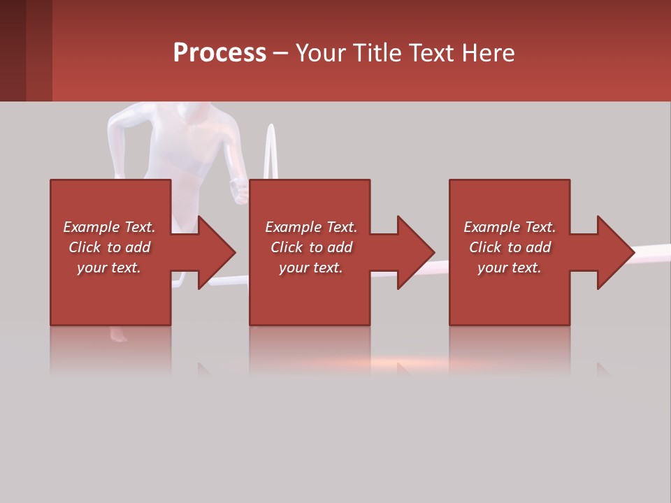 A Man Running In Front Of A Heartbeat PowerPoint Template