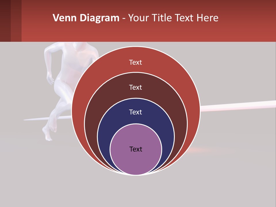 A Man Running In Front Of A Heartbeat PowerPoint Template