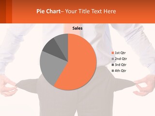 A Man In A Business Suit Is Holding His Pants Open PowerPoint Template