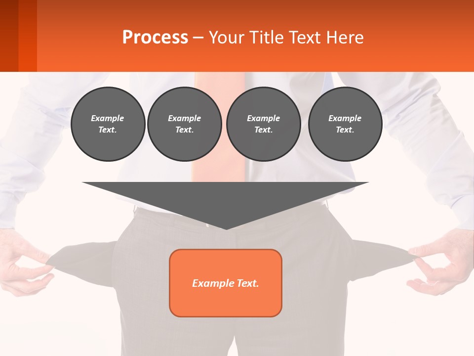 A Man In A Business Suit Is Holding His Pants Open PowerPoint Template