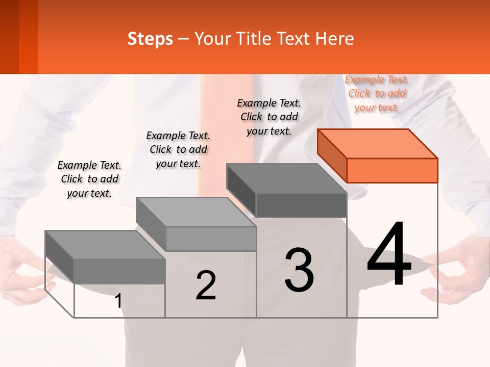 A Man In A Business Suit Is Holding His Pants Open PowerPoint Template