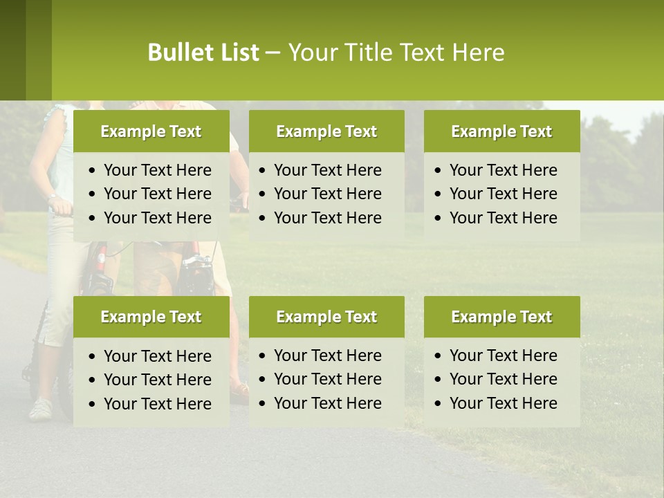 A Man And A Woman Standing Next To A Bike PowerPoint Template