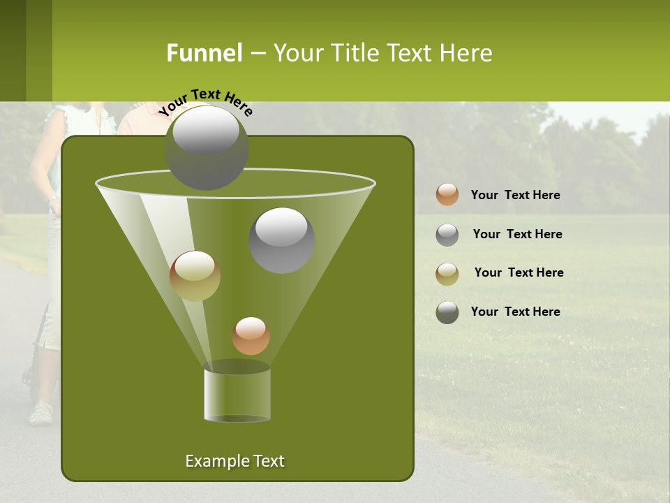 A Man And A Woman Standing Next To A Bike PowerPoint Template