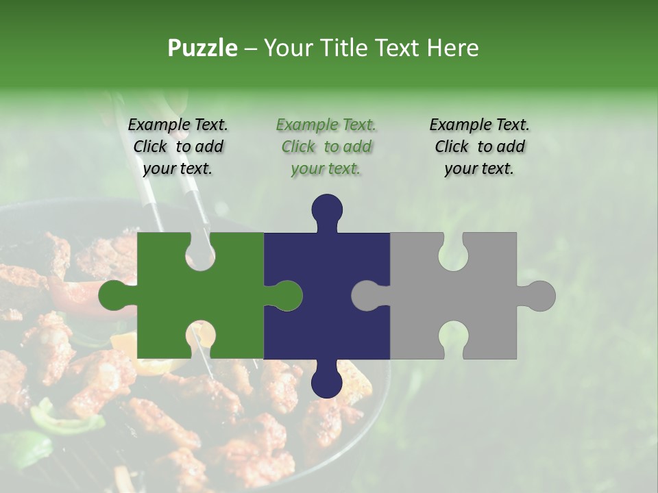 A Person Cooking Food On A Grill In A Field PowerPoint Template