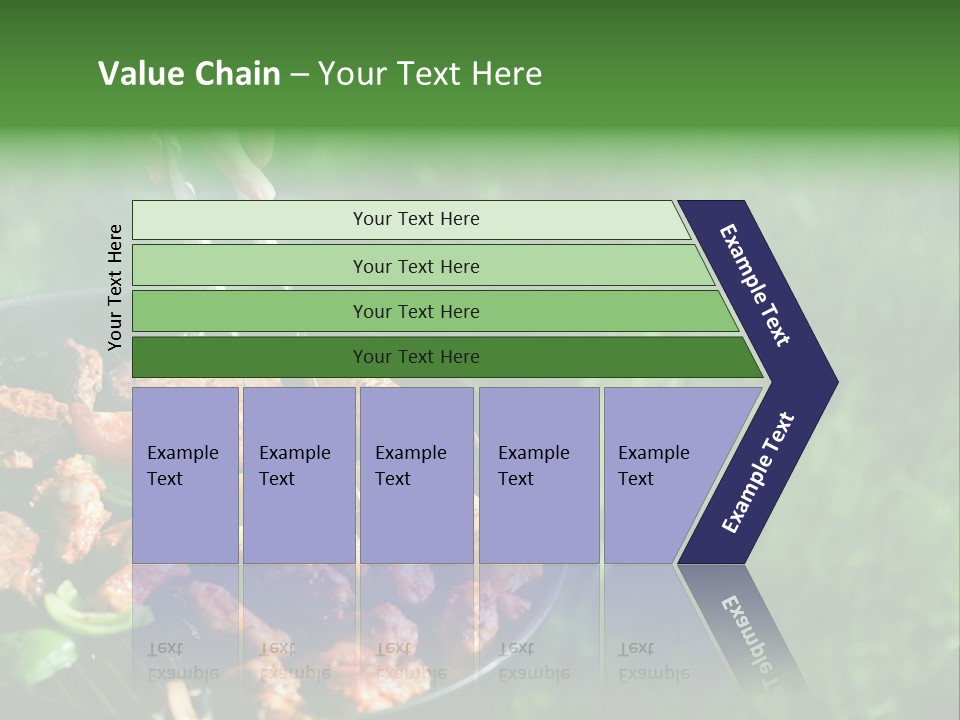 A Person Cooking Food On A Grill In A Field PowerPoint Template