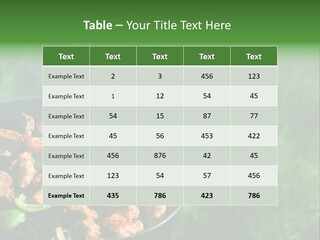 A Person Cooking Food On A Grill In A Field PowerPoint Template