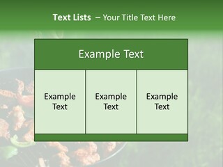 A Person Cooking Food On A Grill In A Field PowerPoint Template
