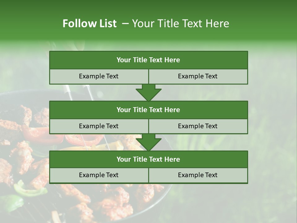 A Person Cooking Food On A Grill In A Field PowerPoint Template