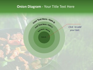 A Person Cooking Food On A Grill In A Field PowerPoint Template