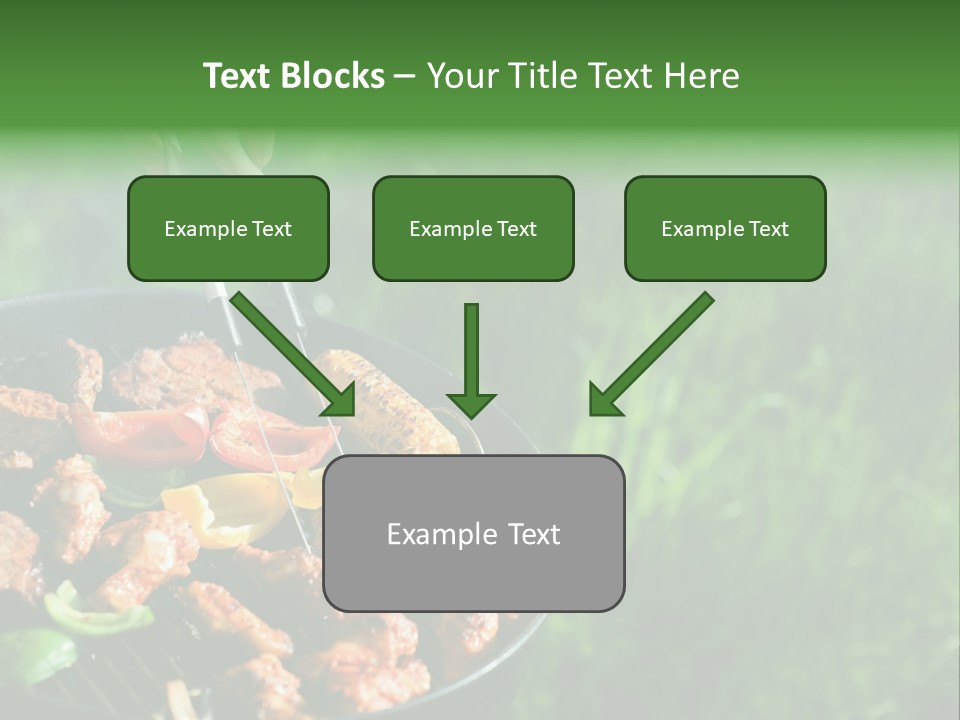 A Person Cooking Food On A Grill In A Field PowerPoint Template