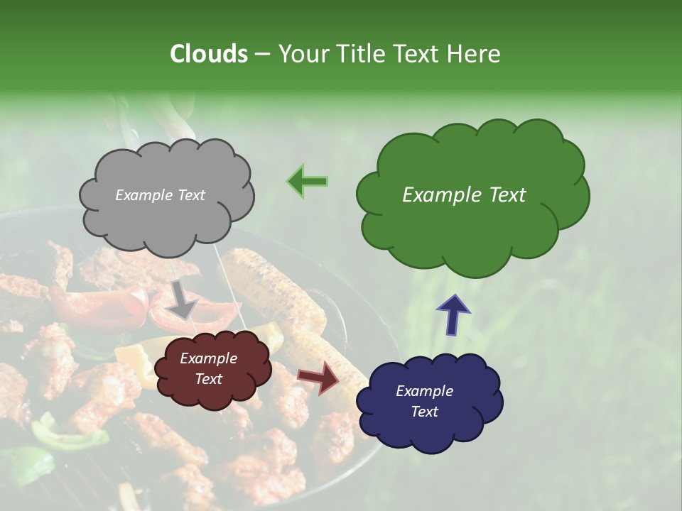 A Person Cooking Food On A Grill In A Field PowerPoint Template