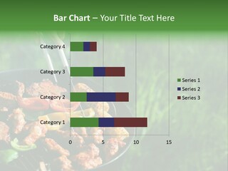 A Person Cooking Food On A Grill In A Field PowerPoint Template