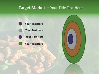 A Person Cooking Food On A Grill In A Field PowerPoint Template