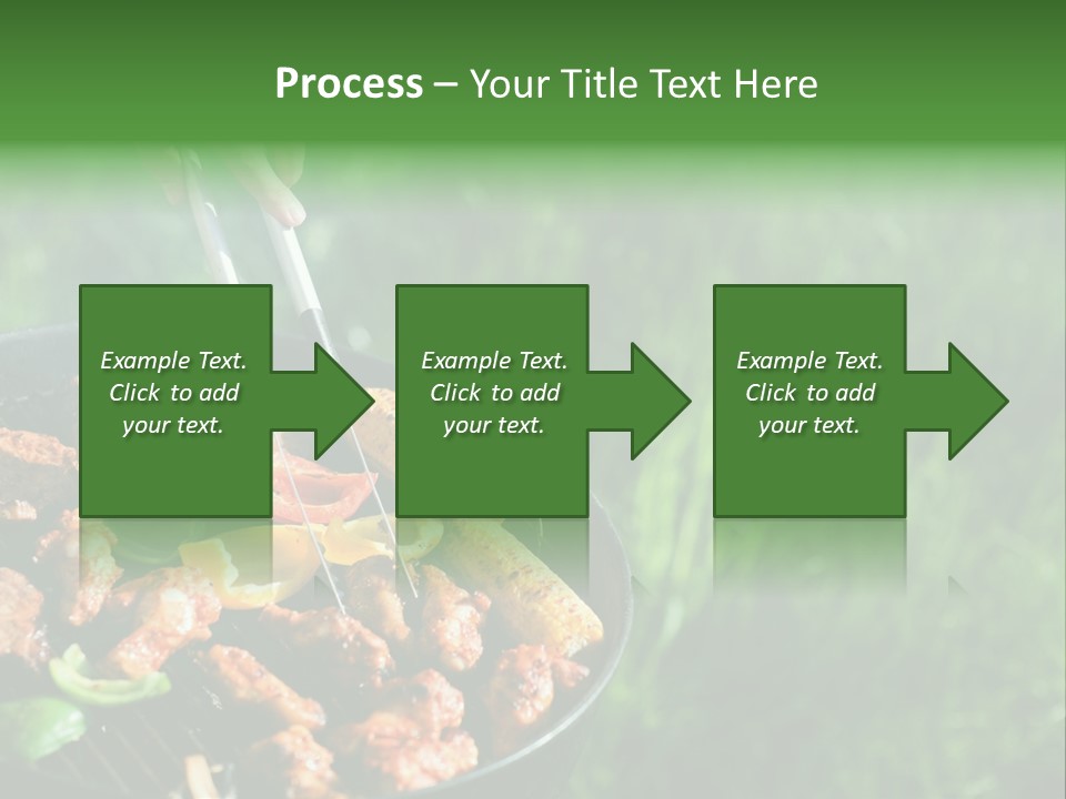 A Person Cooking Food On A Grill In A Field PowerPoint Template