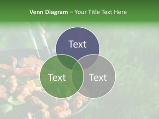 A Person Cooking Food On A Grill In A Field PowerPoint Template