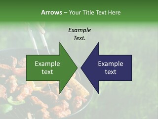 A Person Cooking Food On A Grill In A Field PowerPoint Template