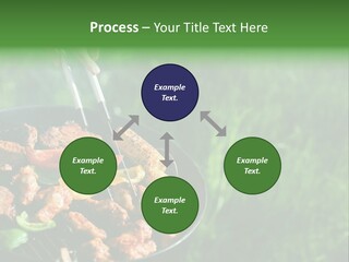 A Person Cooking Food On A Grill In A Field PowerPoint Template