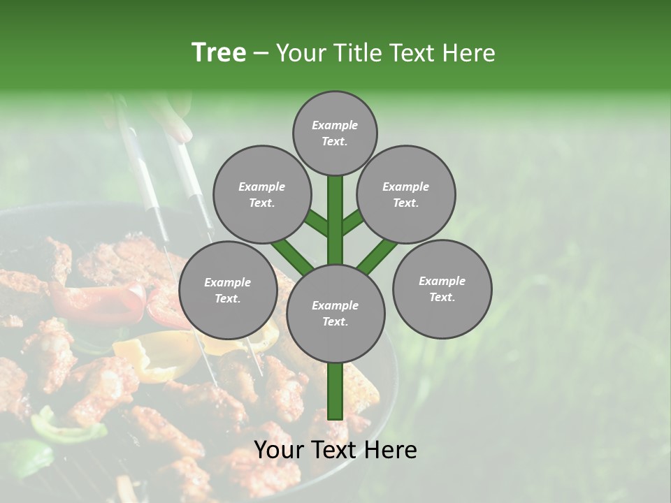 A Person Cooking Food On A Grill In A Field PowerPoint Template