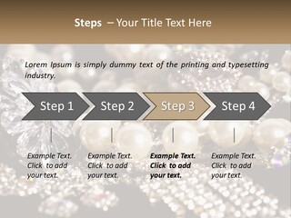 A Bunch Of Pearls And Diamonds On A Table PowerPoint Template