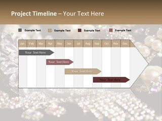 A Bunch Of Pearls And Diamonds On A Table PowerPoint Template