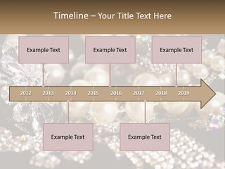A Bunch Of Pearls And Diamonds On A Table PowerPoint Template