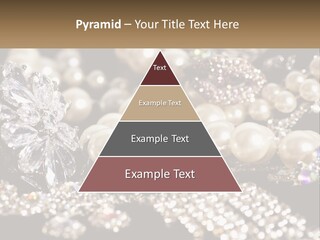 A Bunch Of Pearls And Diamonds On A Table PowerPoint Template